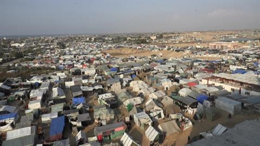 خيم النازحين الفلسطينيين في القطاع